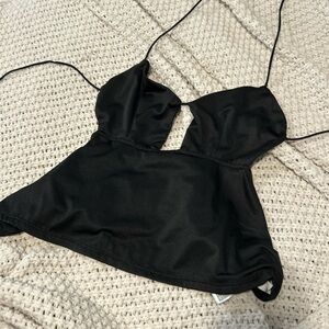 Forever 21 Black Strappy Top